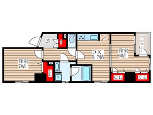 レヴィーナ東京八重洲通り(202)の物件間取画像